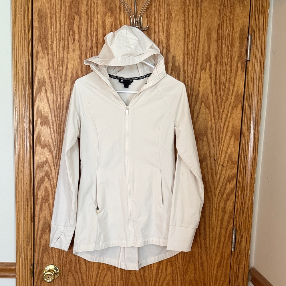 Women's Cream Hooded Jacket
